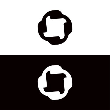 Çember vektör logo şablonu tasarımı. Çember simgesi logosu