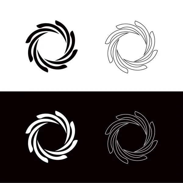 Ilustração Modelo Logotipo Vetor Círculo Design Ícone Círculo — Vetor de Stock