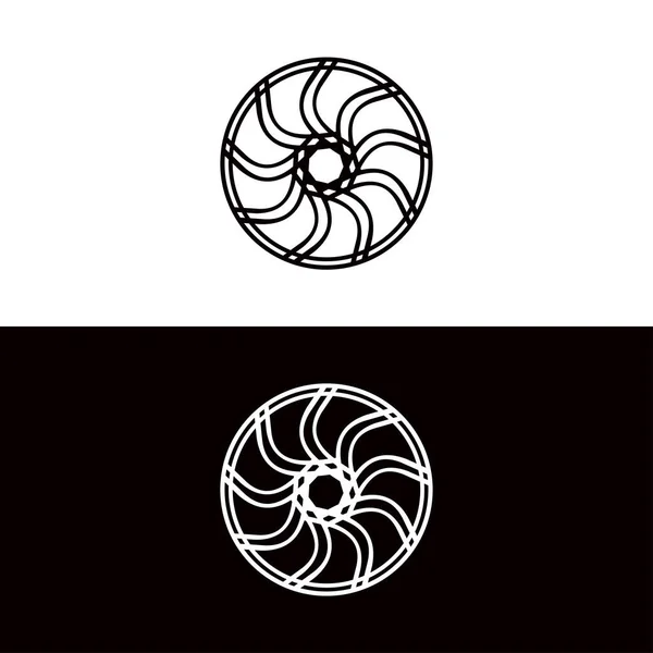 Illustrazione Modello Logo Vettoriale Cerchio Design Icona Cerchio — Vettoriale Stock