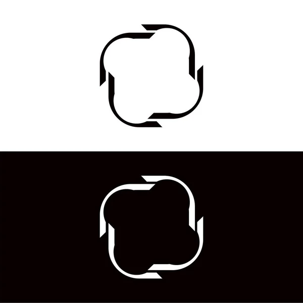 Коло Векторний Іконка Логотип Ілюстрація Дизайну — стоковий вектор
