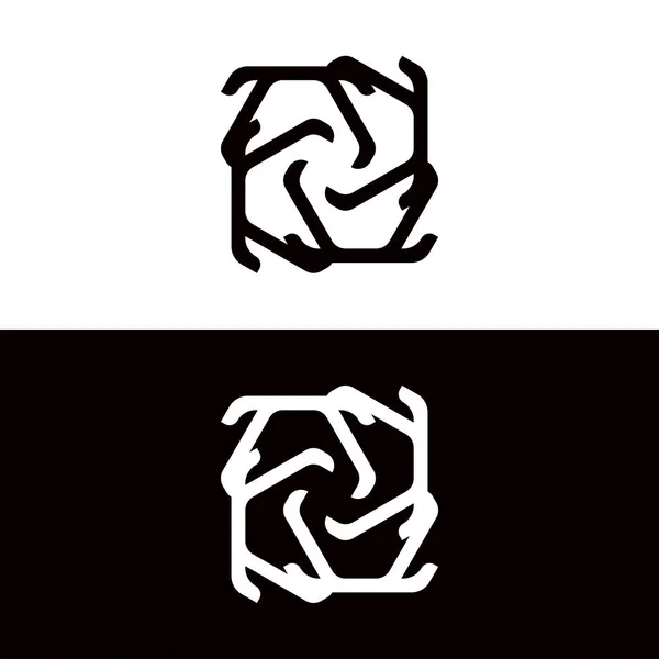 Cirkel Vektor Ikon Logotyp Illustration Design — Stock vektor