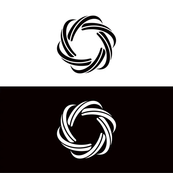 Cerchio Vettoriale Icona Logo Illustrazione Design — Vettoriale Stock