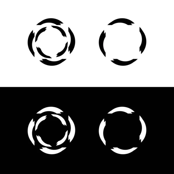 Circle Vector Logo Template Illustration Design — Stock Vector