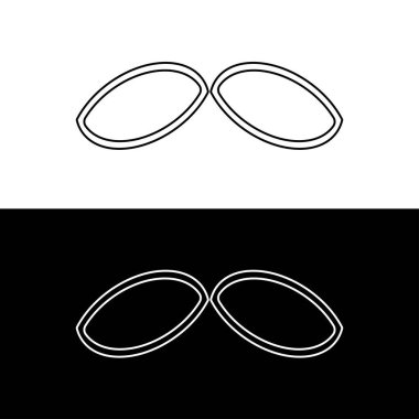 Çember vektör logo şablonu tasarımı. Çember simgesi çizimi