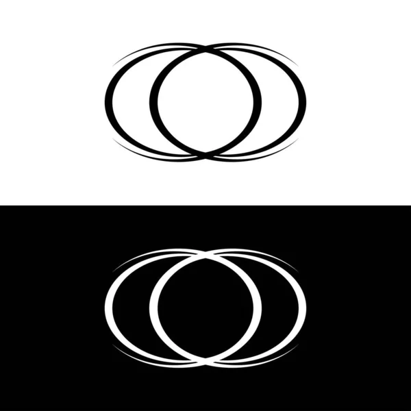 Ilustração Modelo Logotipo Vetor Círculo Círculo Ícone Logotipo —  Vetores de Stock