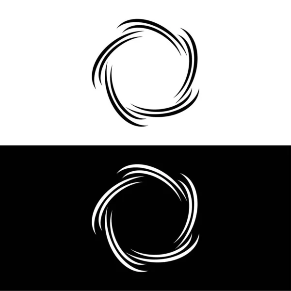 Cirkel Vector Logo Template Ontwerp Cirkel Pictogram Silhouet — Stockvector