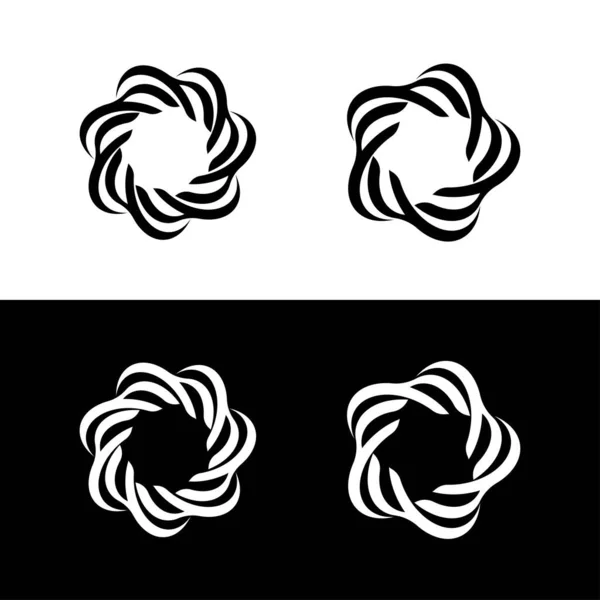 Дизайн Логотипа Вектора Круга Силуэт Круглой Иконы — стоковый вектор