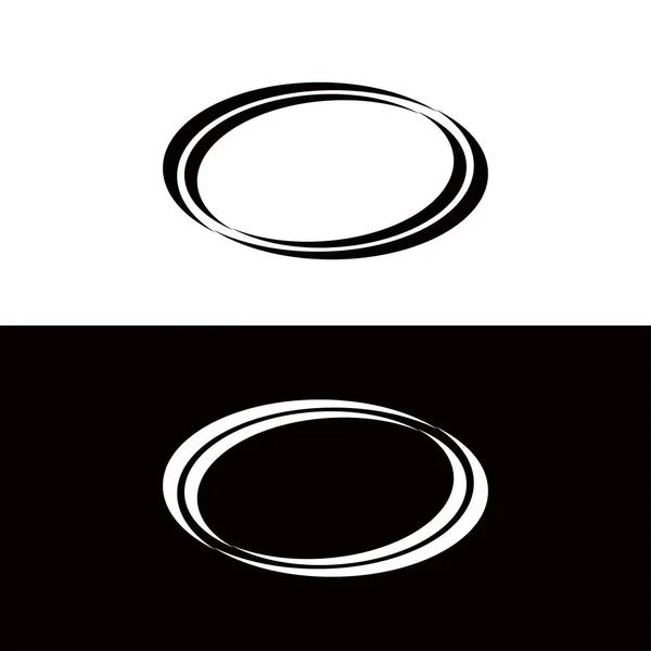 Circle Vector Logo Template Design Circle Icon Silhouette — Stock Vector