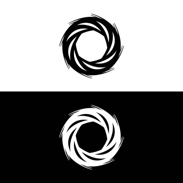 Circle Vektori Logo Malli Suunnittelu Ympyrän Kuvakesiluetti — vektorikuva