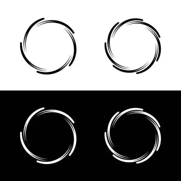 Дизайн Логотипа Вектора Круга Силуэт Круглой Иконы — стоковый вектор
