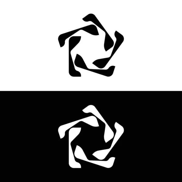 Desain Templat Logo Vektor Lingkaran Ilustrasi Ikon Lingkaran - Stok Vektor