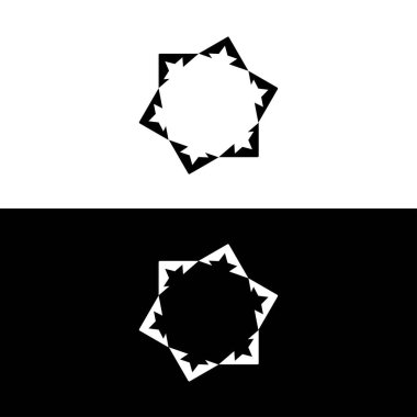 Çember vektör lgoo şablon tasarımı. Çember iocn illüstrasyonu