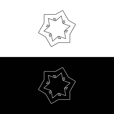 Çember vektör lgoo şablon tasarımı. Çember iocn illüstrasyonu