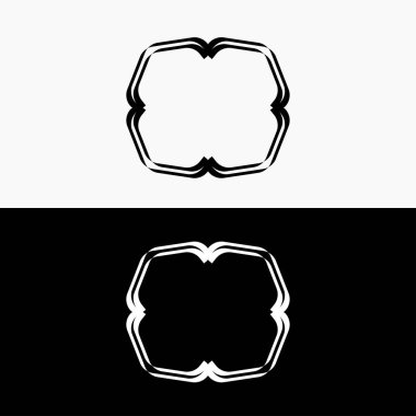 Çember vektör logo şablonu tasarımı. Çember simgesi çizimi