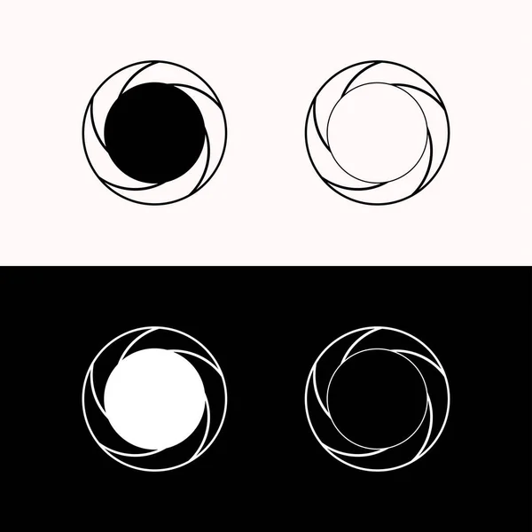 Cercle Icône Vectoriel Logo Design Illustration Modèle Cercle — Image vectorielle