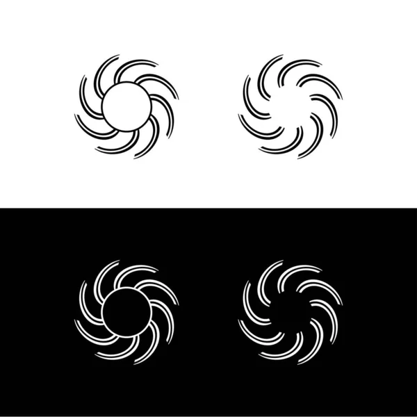 Cirkel Vector Logo Template Illustratie Cirkel Pictogram Silhouet — Stockvector