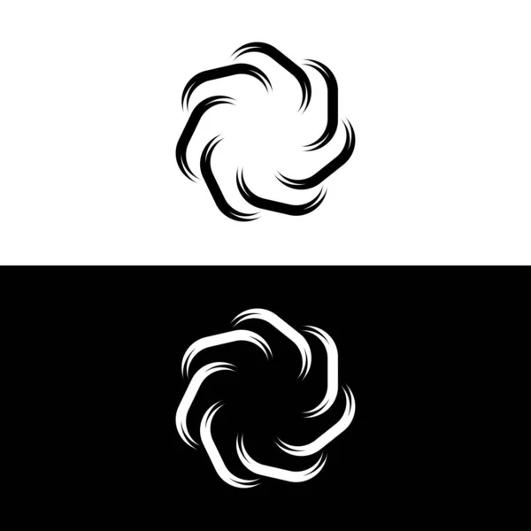 Cirkel Vektor Logotyp Mall Illustration Cirkelikon Siluett — Stock vektor