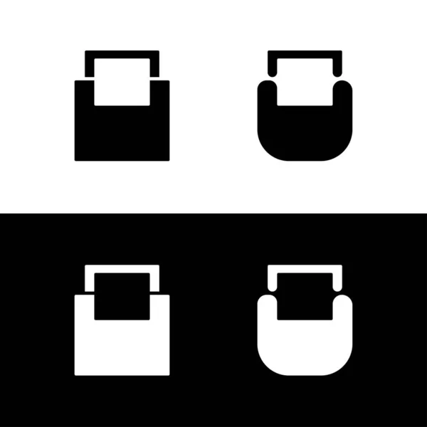 Прямокутник Векторний Шаблон Логотипу Ілюстрація Шаблону — стоковий вектор