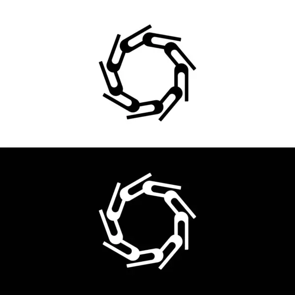 Cirkel Vektor Logotyp Siluett Design Cirkelikon Illustration — Stock vektor