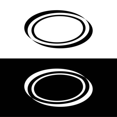 Çember vektör logo şablonu çizimi. Çember simgesi tasarımı