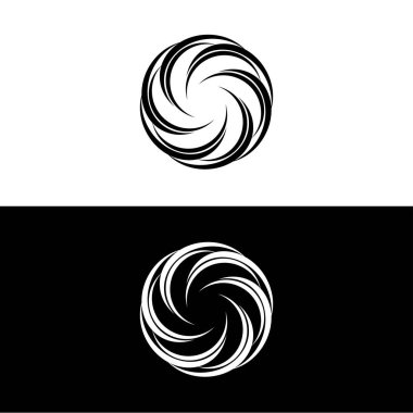 Çember vektör logo şablonu çizimi. Çember simgesi tasarımı