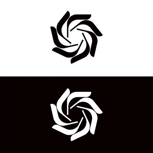 Kreis Vektor Logo Silhouette Design Kreissymbolbild — Stockvektor