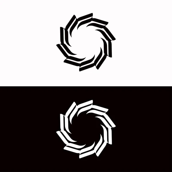 Design Silhueta Logotipo Vetor Círculo Ilustração Ícone Círculo — Vetor de Stock