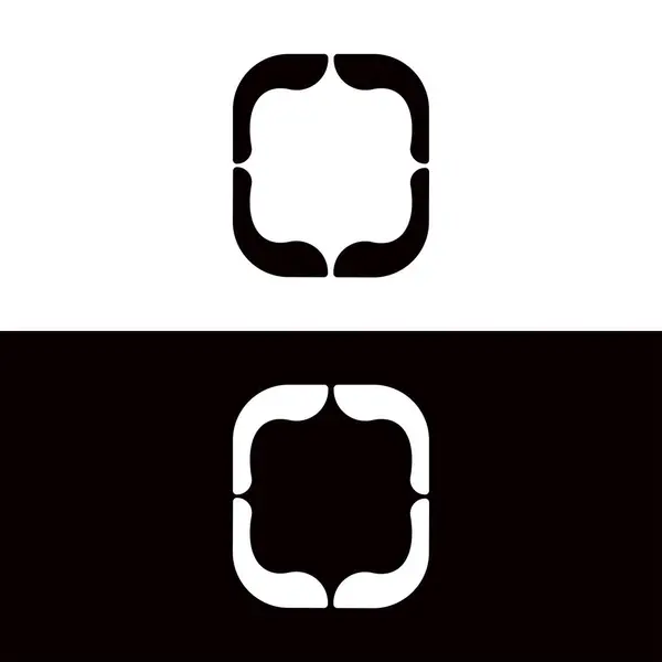 Κύκλος Διάνυσμα Λογότυπο Σχέδιο Σιλουέτα Εικόνα Εικονιδίου Κύκλου — Διανυσματικό Αρχείο