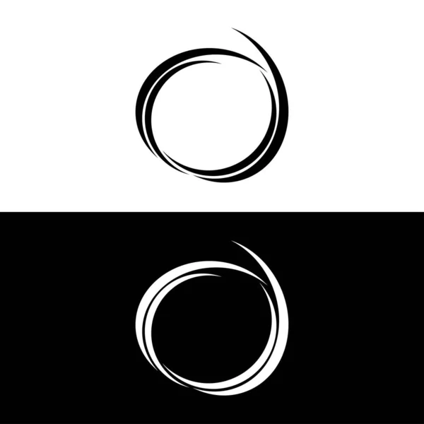 Circle Vektori Logo Malli Kuva Piirin Kuvakesuunnittelu — vektorikuva