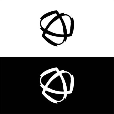 Çember vektör logo şablonu tasarımı. Çember simgesi silueti logosu