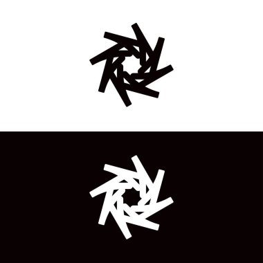 Çember vektör logo şablonu tasarımı. Çember simgesi çizimi