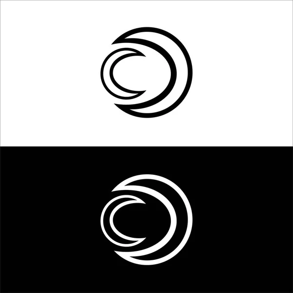 Circle Vector Logo Template Design Circle Icon Silhouett Logo — Stock Vector