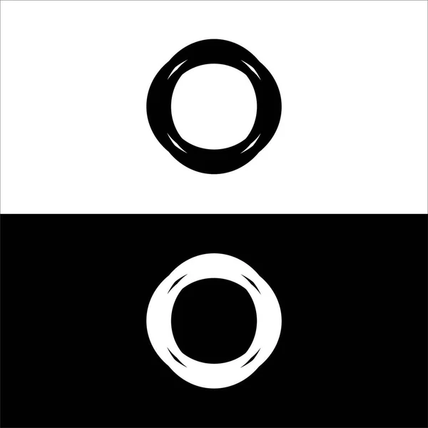 Cirkel Vector Logo Template Ontwerp Cirkel Silhouet Illustratie — Stockvector