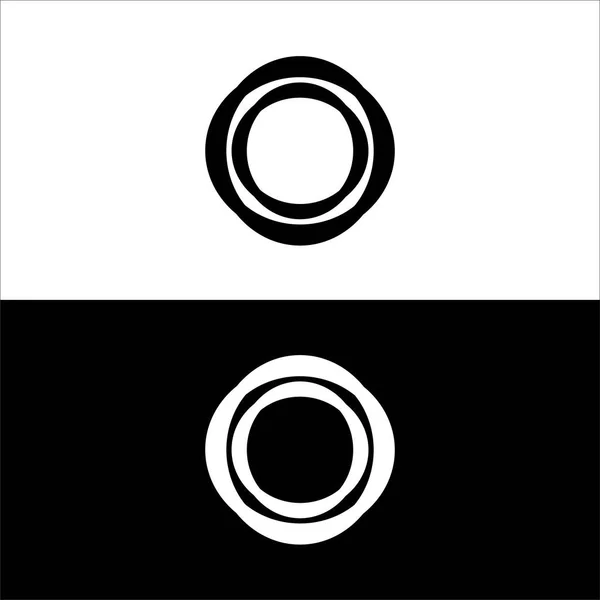 Design Modello Logo Vettoriale Cerchio Illustrazione Sagoma Cerchio — Vettoriale Stock