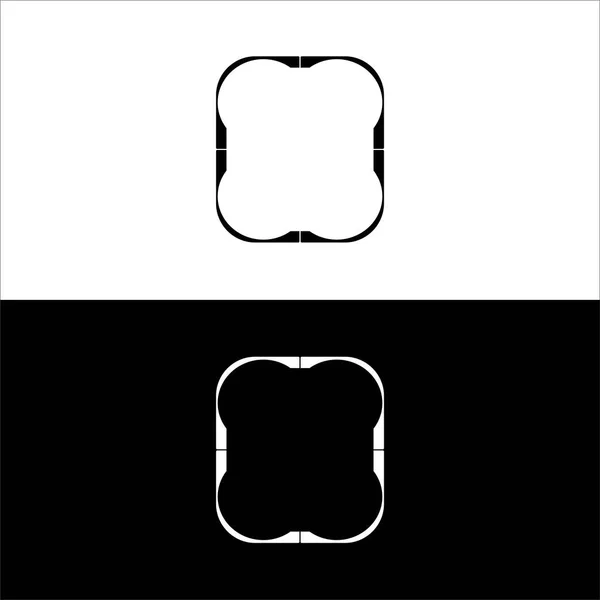 Çember Vektör Logo Şablonu Tasarımı Çember Siluet Çizimi — Stok Vektör