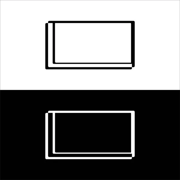 Rektangel Vektor Logotyp Mall Design — Stock vektor