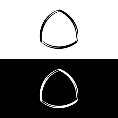 Çember vektör logo şablonu tasarımı. Çember simgesi çizimi