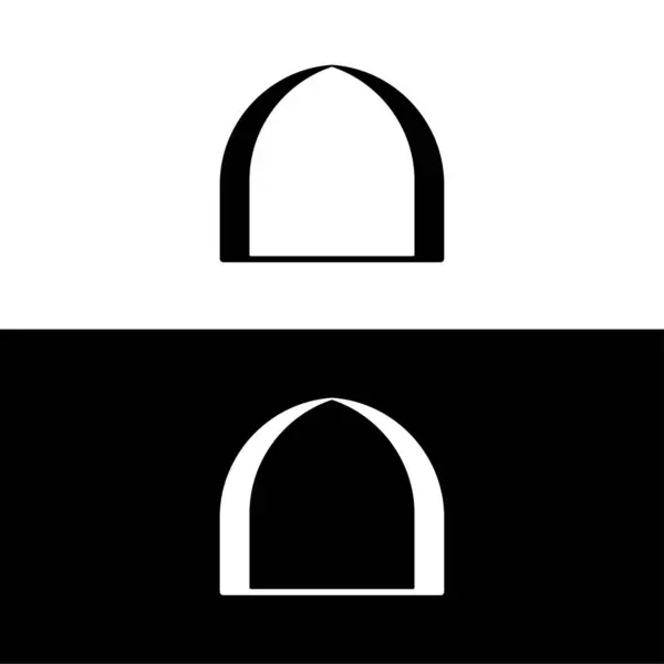 Ilustração Modelo Logotipo Vetor Ícone Círculo Projeto Silhueta Círculo — Vetor de Stock