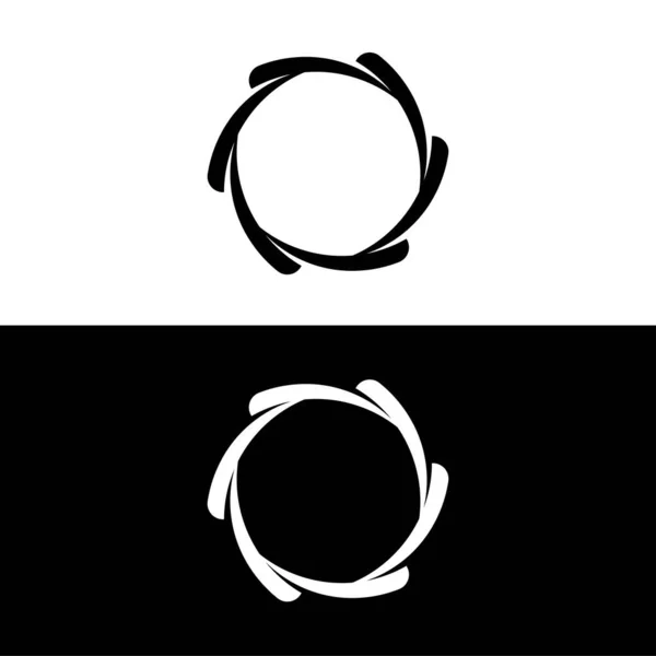 Εικονίδιο Κύκλο Εικονογράφηση Πρότυπο Διάνυσμα Σχεδιασμός Σιλουέτας Κύκλου — Διανυσματικό Αρχείο