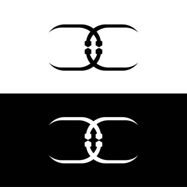 Çember vektör logo şablonu çizimi