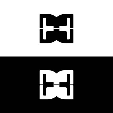 Dikdörtgen vektör logo şablonu tasarımı