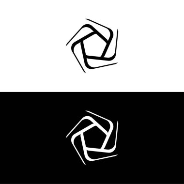 Çember vektör logo şablonu çizimi. Çember simgesi tasarımı