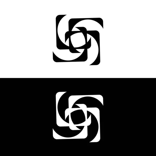 Desain Templat Logo Vektor Lingkaran Ilustrasi Ikon Lingkaran - Stok Vektor