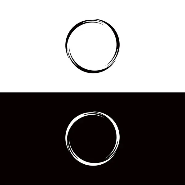 Diseño Plantilla Logotipo Vector Circular Icono Círculo Silueta Ilustración — Vector de stock