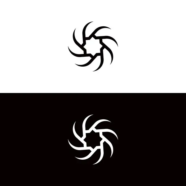Diseño Plantilla Logotipo Vector Circular Icono Círculo Silueta Ilustración — Vector de stock