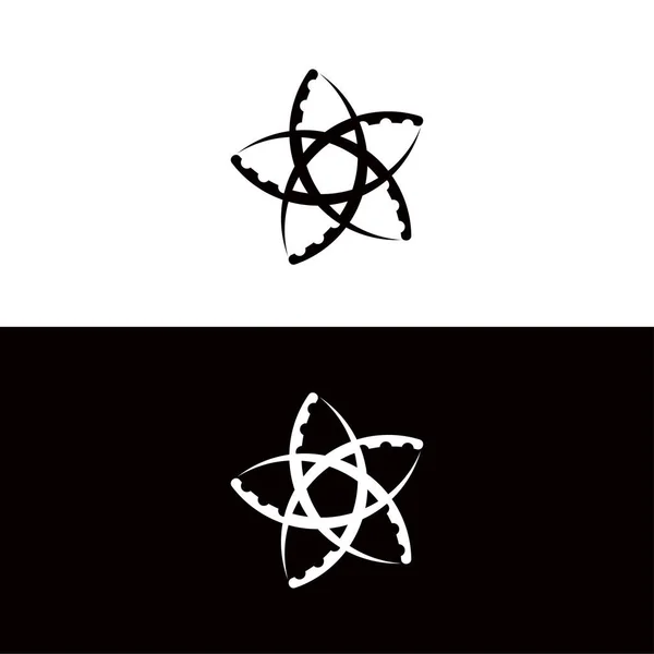 Коло Векторний Дизайн Шаблону Логотипу Силуетна Ілюстрація Піктограми Кола — стоковий вектор