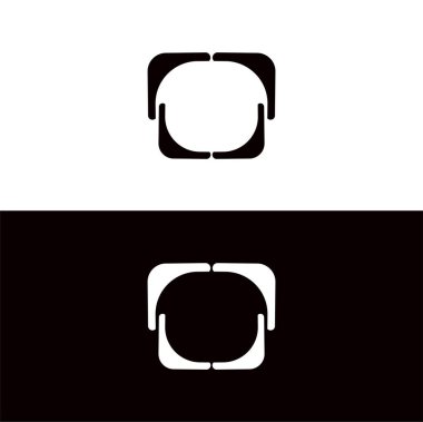 Çember vektör logo şablonu çizimi. Çember simgesi tasarımı