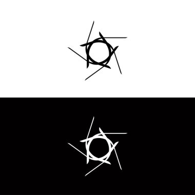 Çember vektör logo şablonu çizimi. Çember simgesi tasarımı