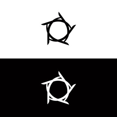 Çember vektör logo şablonu çizimi. Çember simgesi tasarımı