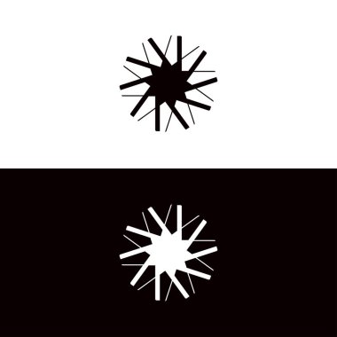 Çember vektör logo şablonu tasarımı. Çember simgesi çizimi